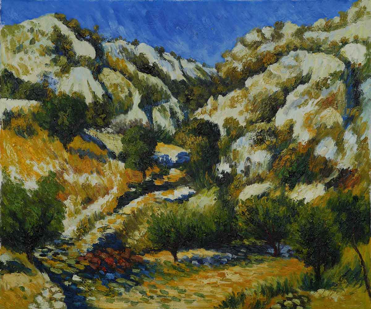 Rocky Crags at L Estaque by Pierre Auguste Renoir